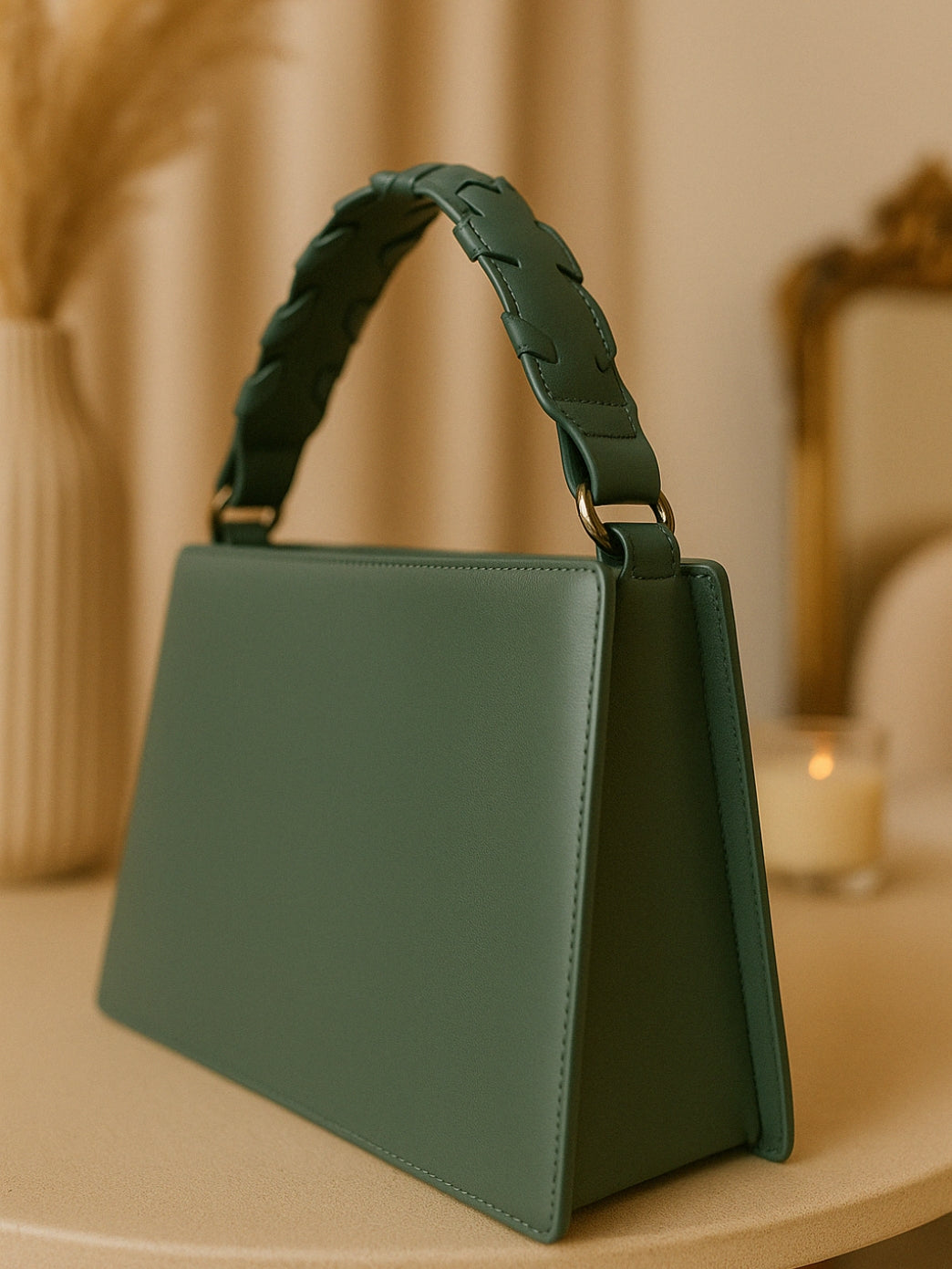 Trendy Light Green Leather Handbag for Women - Elegant & Modern Design tubamart.shop