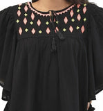 Women's Rayon Poncho Top Roposo Clout