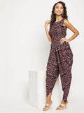 Uptownie Lite Women's Crepe Printed Dhoti Jumpsuit Roposo Clout