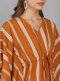 Women's Crepe Printed Kaftan Tunic Top Roposo Clout