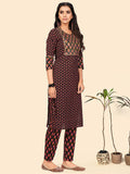Unique Printed Cotton Kurti Pant Set Roposo Clout