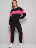 Women's Cotton Color Block Track Suit Roposo Clout
