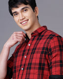 Cotton Check Print Casual Shirt For Men's Roposo Clout