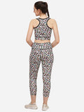Women's Polyester Animal Print Sports Track Suit Roposo Clout