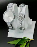 Womens Stainless Steel Analog Watch with Bracelet Roposo Clout