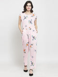Darzi Women's Polyester Floral Print Jumpsuit Roposo Clout