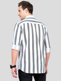 Paul Street Lycra Blend Stripes Full Sleeves Slim Fit Mens Casual Shirt Roposo Clout
