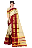 Precious Solid With Zari Border Cotton Silk Saree Roposo Clout