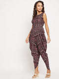 Uptownie Lite Women's Crepe Printed Dhoti Jumpsuit Roposo Clout