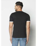 Solid Half Sleeves V-Neck T-shirts For Men's Roposo Clout