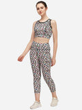 Women's Polyester Animal Print Sports Track Suit Roposo Clout