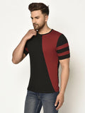 Cotton Color Block Half Sleeves Mens Tshirts Roposo Clout