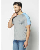 Striped Print Half Sleeves Round Neck T-shirts For Men's Roposo Clout