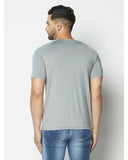 Striped Print Half Sleeves Round Neck T-shirts For Men's Roposo Clout